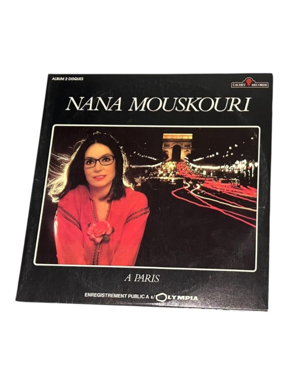 Vintage Nana Mouskouri Vinyl 2LP A Paris Live 1979 Vocal Chanson Black Canada